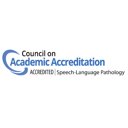 logo of CAA accreditation for the online SLP program at Ithaca College online