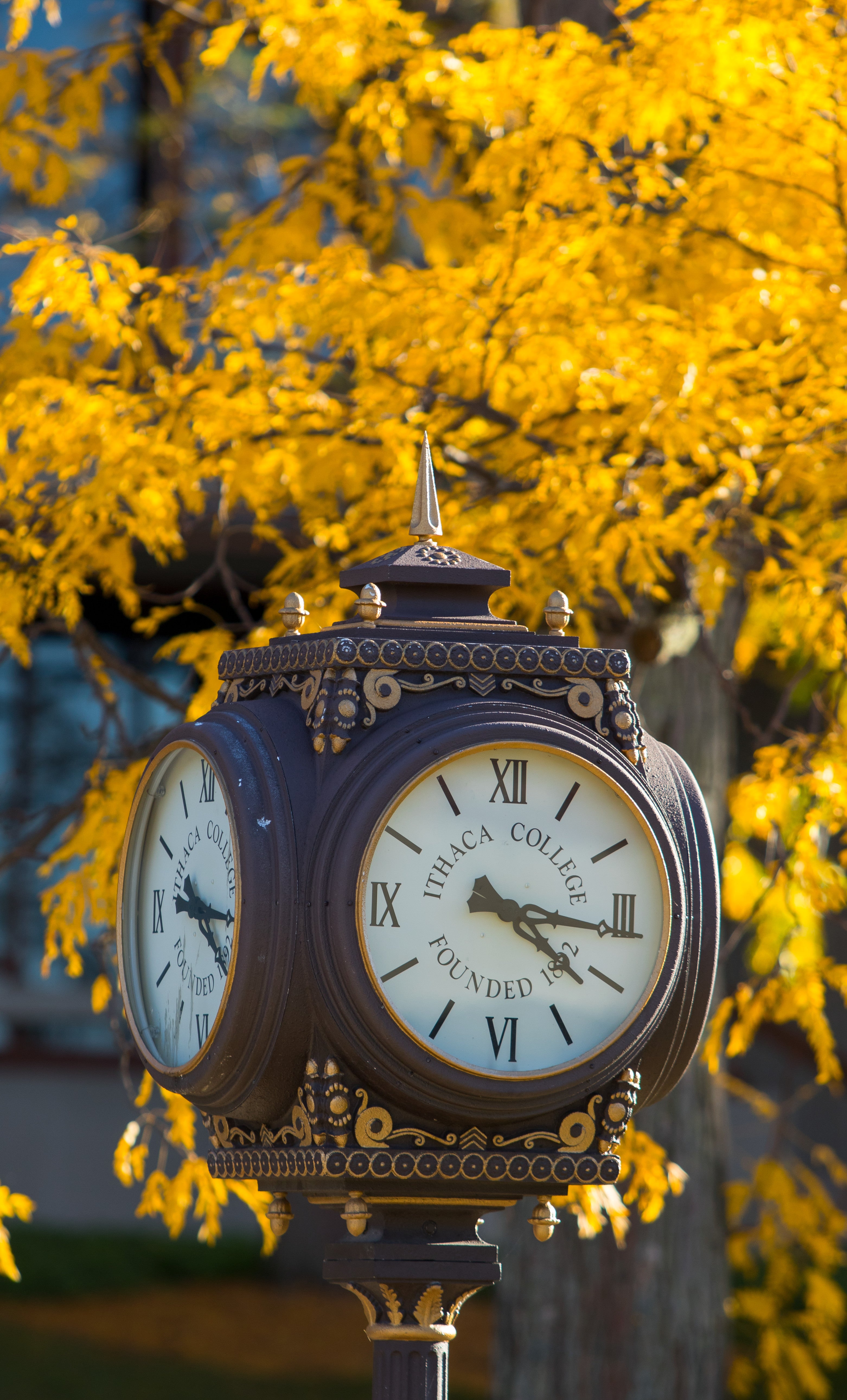 Ithaca campus clock